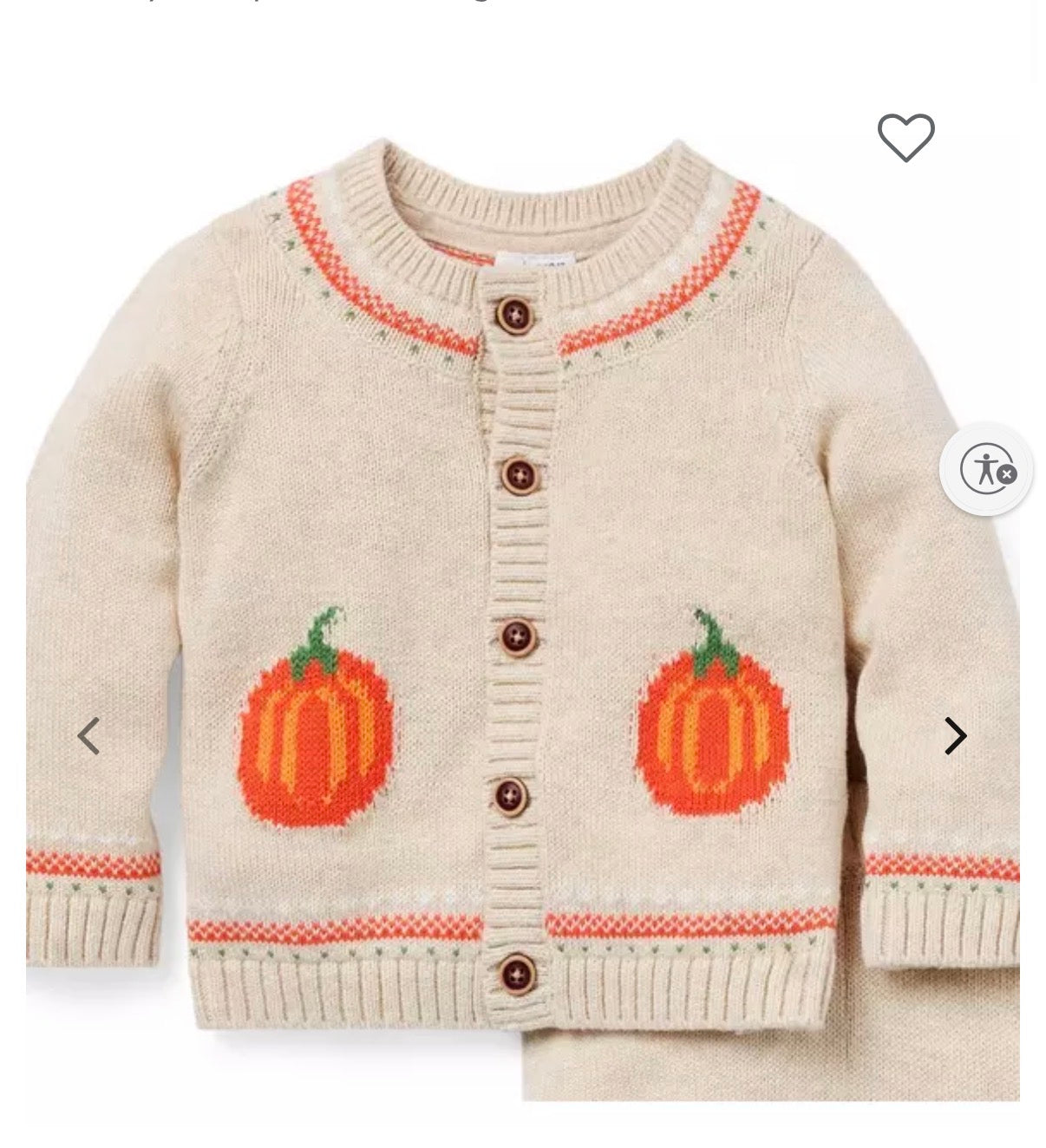 Janie and Jack pumpkin set