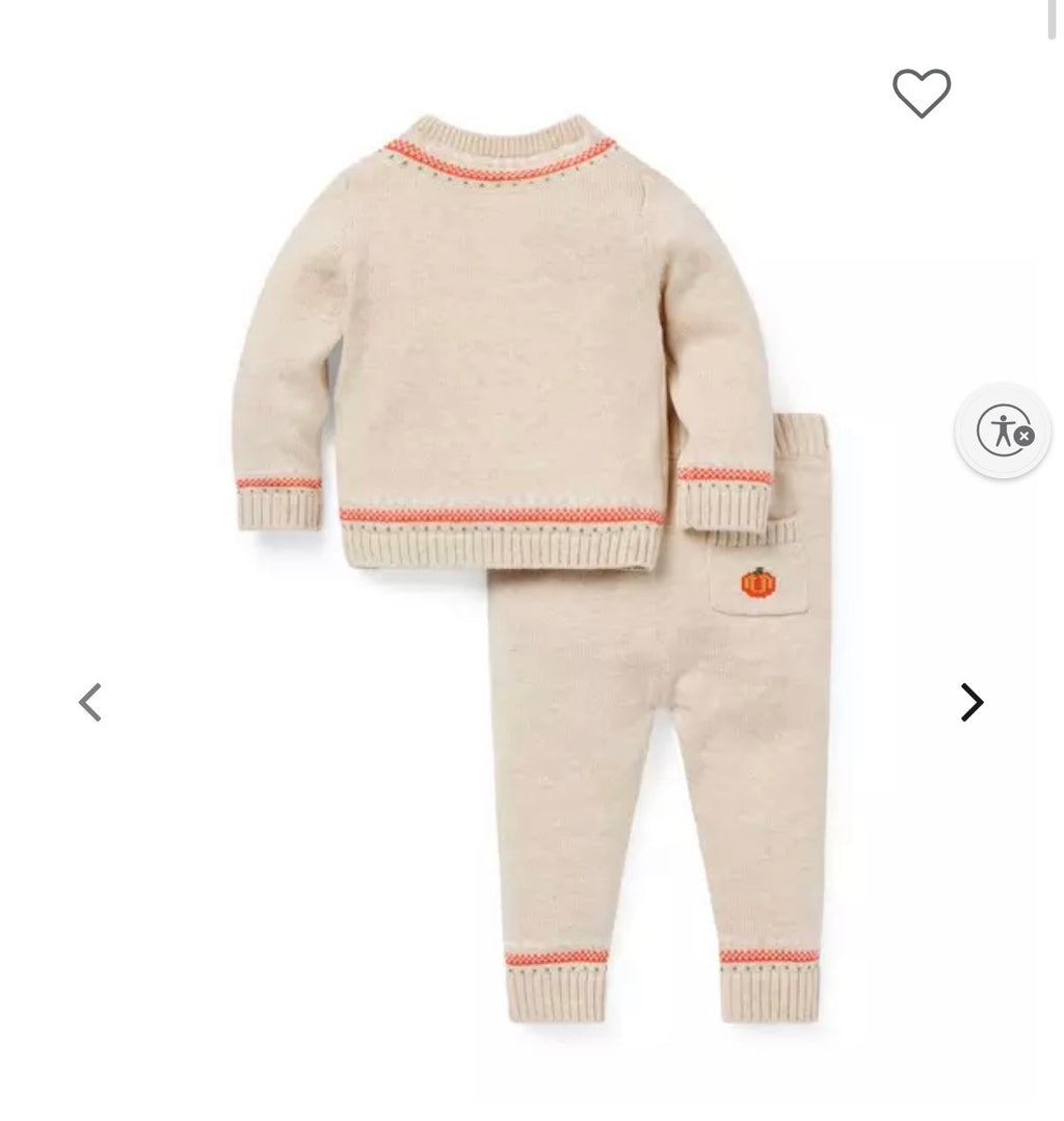 Janie and Jack pumpkin set